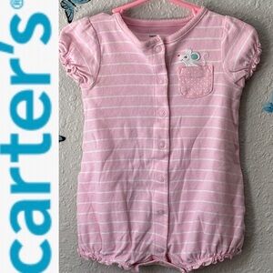 Mousey Stripped Pink Romper